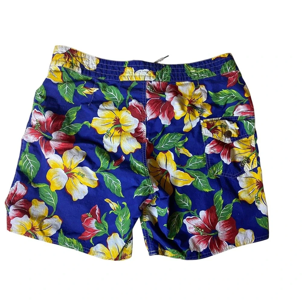 Polo Ralph Lauren Swim Trunks Men's Hawaiian Tropical Size 36W 7